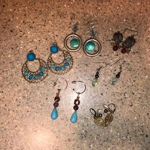 Earring Lot, 6 pairs